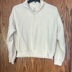 A New Day Cream Half-Zip Top